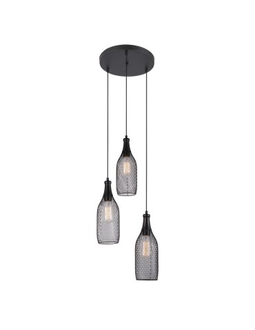 ITALUX Julienne 3x60W E27 230V Czarny MDM-2547/3 Wisząca
