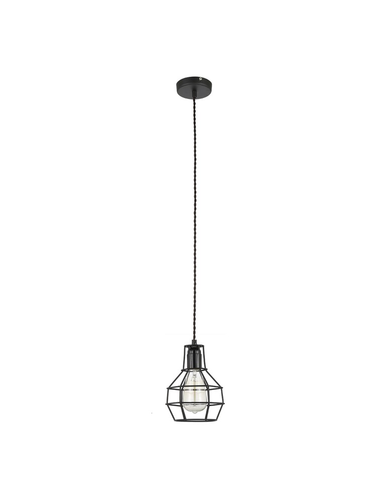 Lampy wiszące loftowe - ITALUX Constantin 1x60W E27 230V Czarny MDM2272-1 Wisząca - produkt kolory-swiatla.pl 1