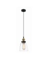 ITALUX Francis 1x60W E27 230V Czarny/Złoty MDM-2563/1 Wisząca