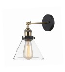 Kinkiety - ITALUX Getan 1x60W E27 230V Czarny/Złoty MBM-2564/1 Kinkiet - product 1