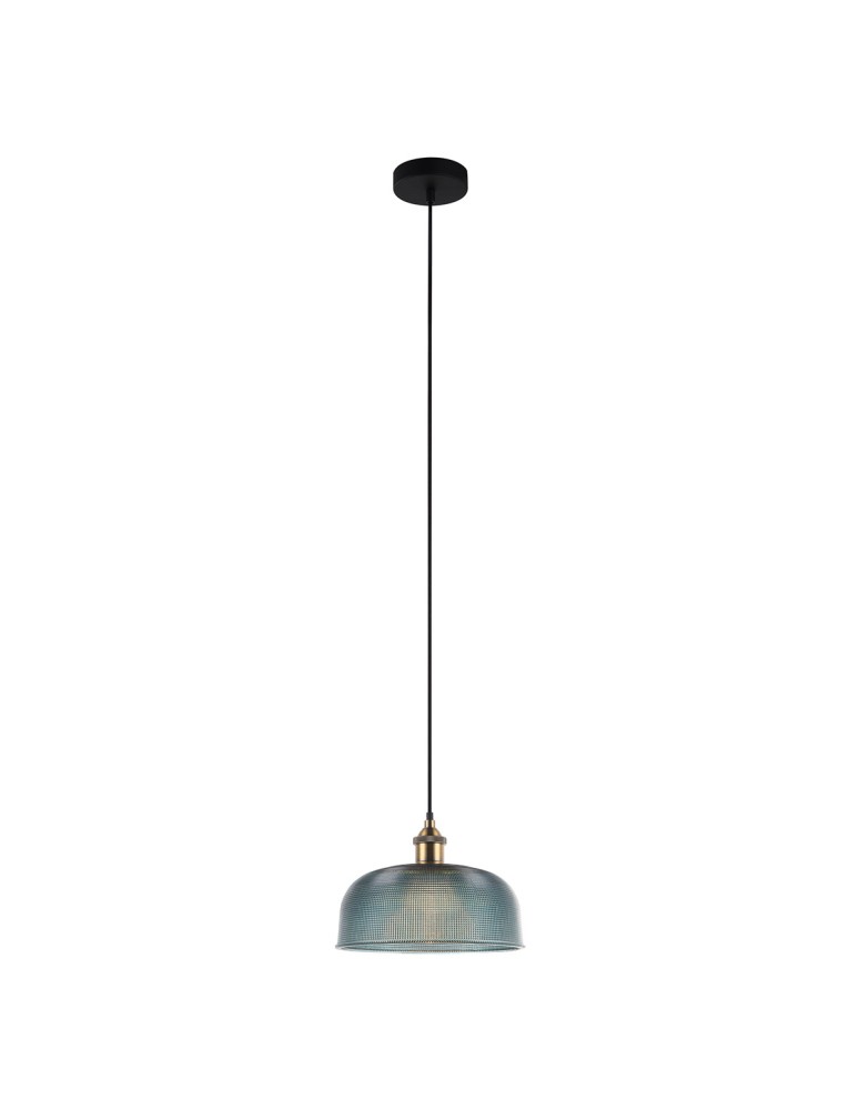 Lampy wiszące niebieskie - ITALUX Davide 1x60W E27 230V NIEBIESKI MDM-2916/1 BL Wisząca - produkt kolory-swiatla.pl 1