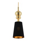 Step into Design Lampa wisząca QUEEN-1 złoto czarna 18 cm             Step into Design Lampa wisząca QUEEN-1 złoto czarna 18 cm