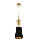 Step into Design Lampa wisząca QUEEN-1 złoto czarna 18 cm             Step into Design Lampa wisząca QUEEN-1 złoto czarna 18 cm