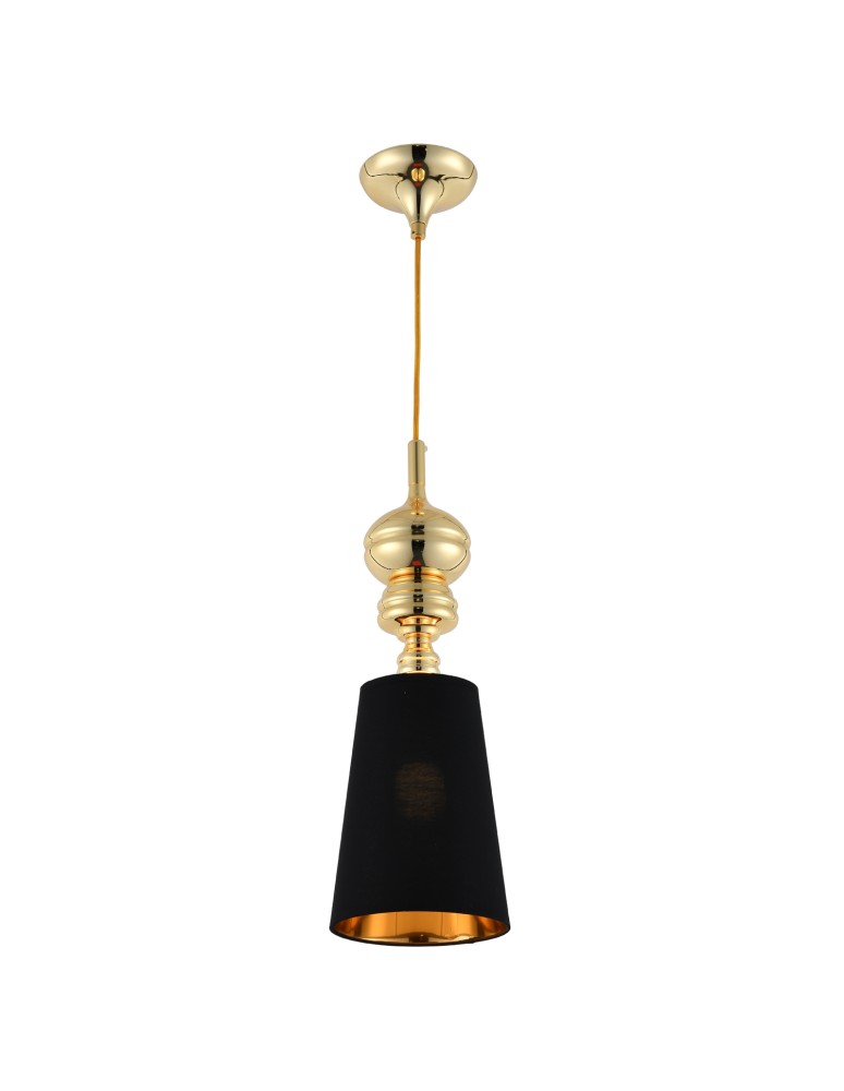 Step into Design Lampa wisząca QUEEN-1 złoto czarna 18 cm             Step into Design Lampa wisząca QUEEN-1 złoto czarna 18 cm