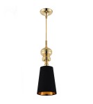 Step into Design Lampa wisząca QUEEN-1 złoto czarna 18 cm             Step into Design Lampa wisząca QUEEN-1 złoto czarna 18 cm