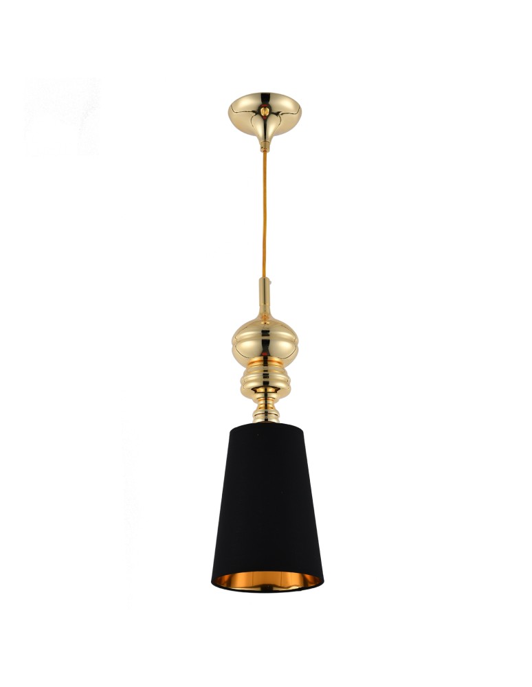 Step into Design Lampa wisząca QUEEN-1 złoto czarna 18 cm             Step into Design Lampa wisząca QUEEN-1 złoto czarna 18 cm