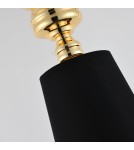Step into Design Lampa wisząca QUEEN-1 złoto czarna 18 cm             Step into Design Lampa wisząca QUEEN-1 złoto czarna 18 cm