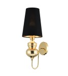 Step into Design Lampa ścienna QUEEN złoto czarna 18 cm             Step into Design Lampa ścienna QUEEN złoto czarna 18 cm