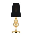 Lampy stołowe designerskie - Step into Design Lampa stołowa QUEEN złoto czarna 18 cm             - product 1