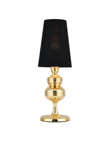 Step into Design Lampa stołowa QUEEN złoto czarna 18 cm