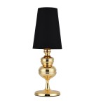 Lampy stołowe designerskie - Step into Design Lampa stołowa QUEEN złoto czarna 18 cm             - product 2