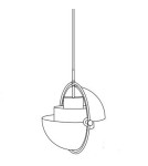 Step into Design Lampa wisząca MOBILE biała 38 cm Step into Design Lampa wisząca MOBILE biała 38 cm