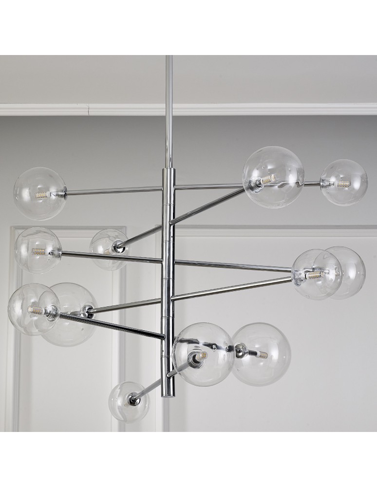 Step into Design Lampa wisząca SOLA chrom 75 cm