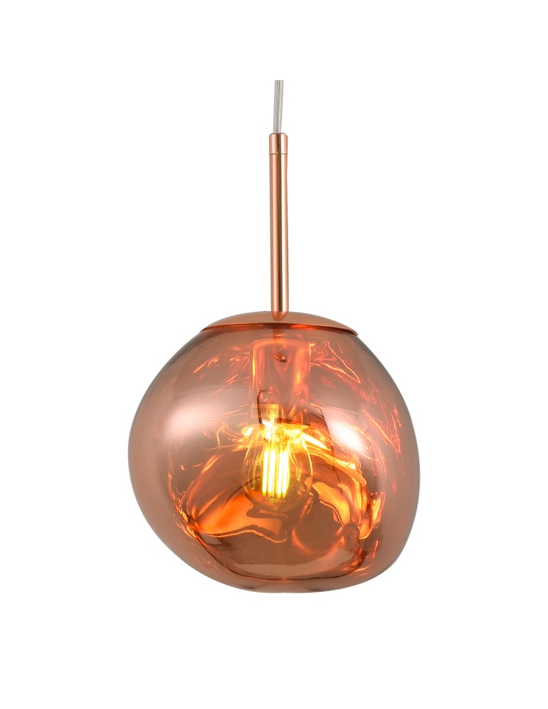 Step into Design Lampa wisząca GLAM S 18 cm miedziana Step into Design Lampa wisząca GLAM S 18 cm miedziana