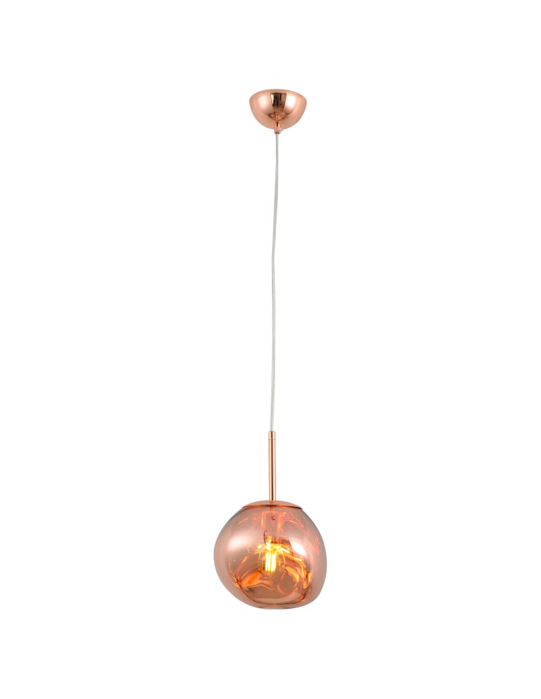 Step into Design Lampa wisząca GLAM S 18 cm miedziana Step into Design Lampa wisząca GLAM S 18 cm miedziana