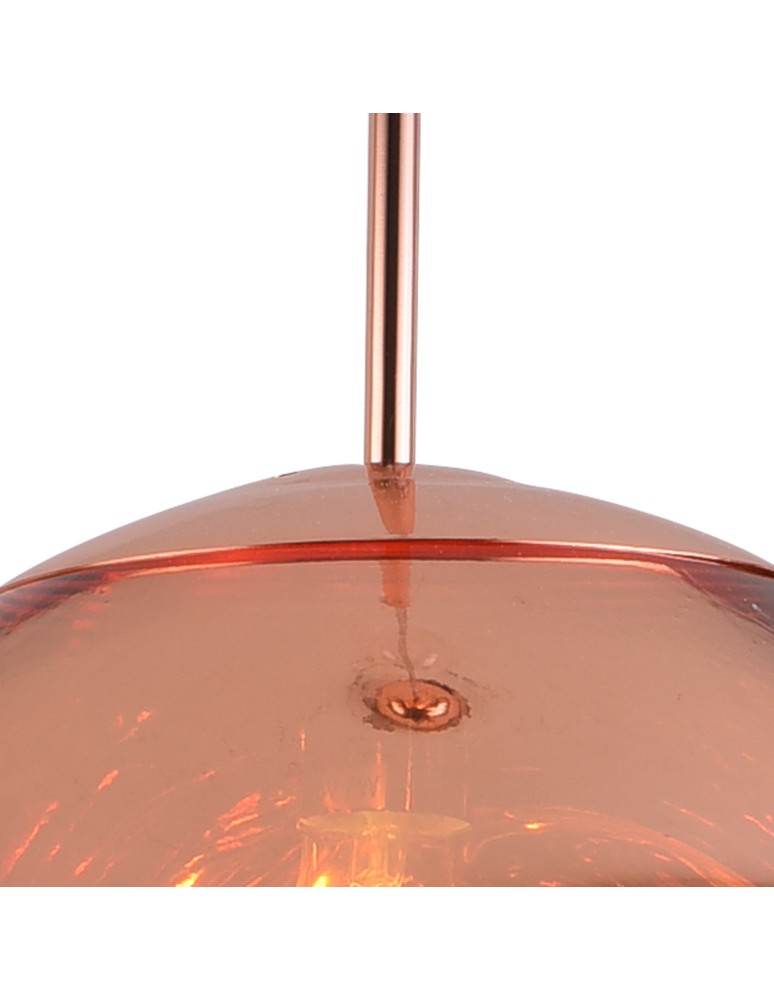 Step into Design Lampa wisząca GLAM S 18 cm miedziana Step into Design Lampa wisząca GLAM S 18 cm miedziana