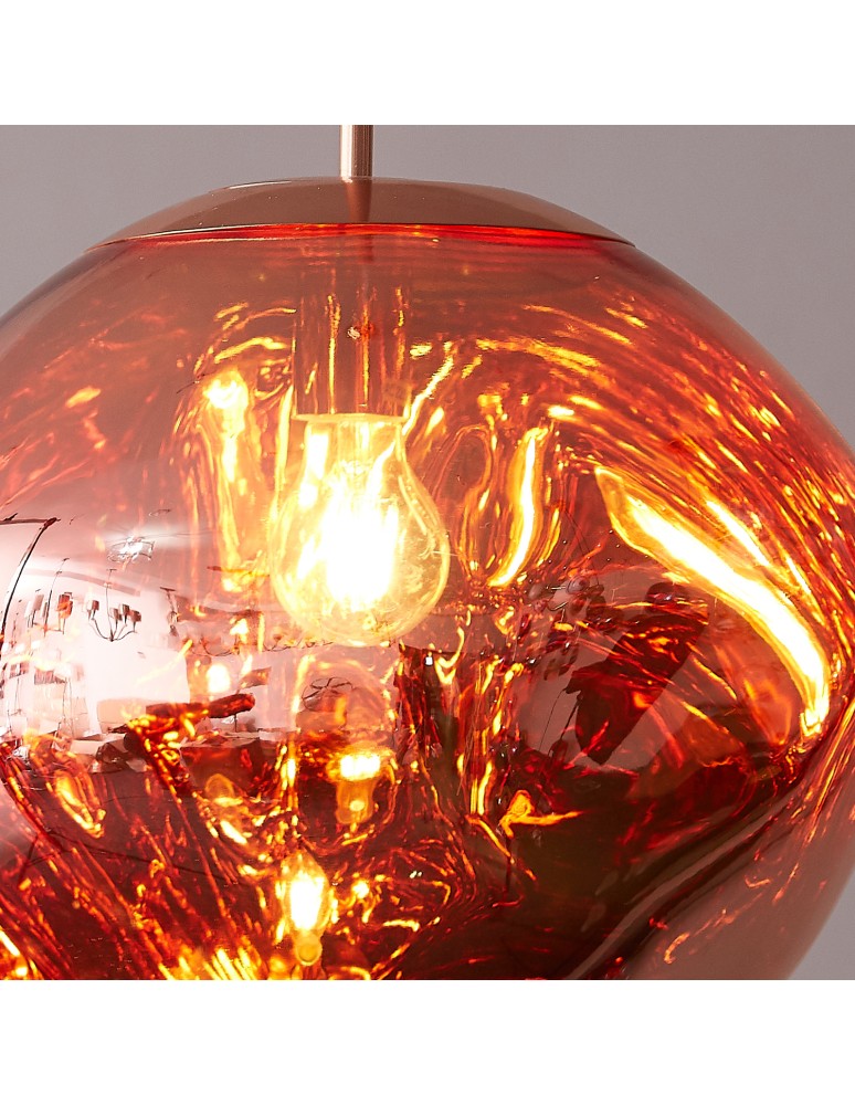 Step into Design Lampa wisząca GLAM M 28 cm miedziana