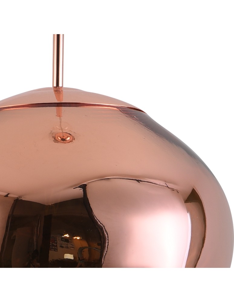 Step into Design Lampa wisząca GLAM M 28 cm miedziana