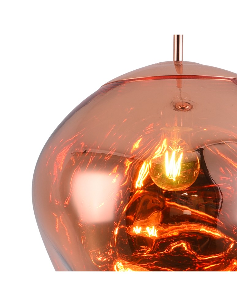 Step into Design Lampa wisząca GLAM L 38 cm miedziana