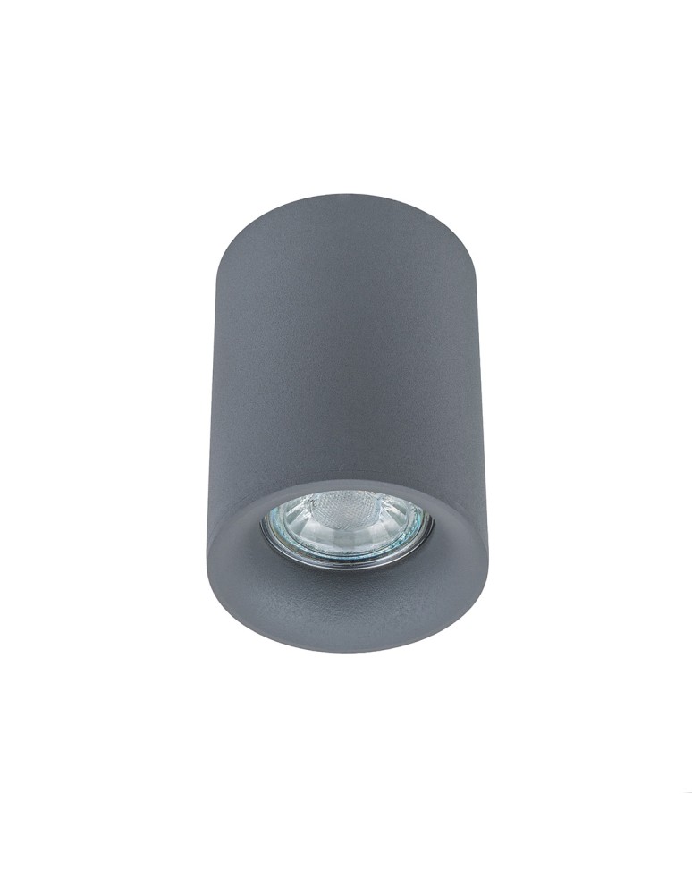 Oprawy sufitowe na wymienne źródło światła - ITALUX Flynn 1x50W GU10/LED 4W 230V PIASKOWY Szary TM09080-GR Plafon - produkt kolory-swiatla.pl 1