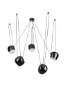 Step into Design Lampa wisząca BENNA-5 czarna            