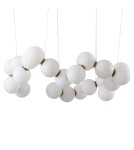 Lampy wiszące LED - Step into Design Lampa wisząca CORALLI-80 biało-mosiężna 80 cm              - product 1