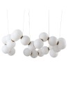 Step into Design Lampa wisząca CORALLI-80 biało-mosiężna 80 cm             
