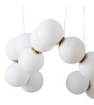 Lampy wiszące LED - Step into Design Lampa wisząca CORALLI-80 biało-mosiężna 80 cm              - product 3