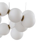 Lampy wiszące LED - Step into Design Lampa wisząca CORALLI-80 biało-mosiężna 80 cm              - product 4