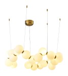 Lampy wiszące LED - Step into Design Lampa wisząca CORALLI-80 biało-mosiężna 80 cm              - product 6