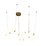 Lampy wiszące LED - Step into Design Lampa wisząca CORALLI-80 biało-mosiężna 80 cm              - product 8