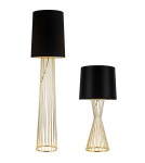 Step into Design Lampa podłogowa FILO-2 czarno - złota 156 cm Step into Design Lampa podłogowa FILO-2 czarno - złota 156 cm