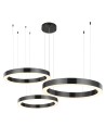 Step into Design Lampa wisząca CIRCLE 40+60+80 LED tytanowa na 1 podsufitce            