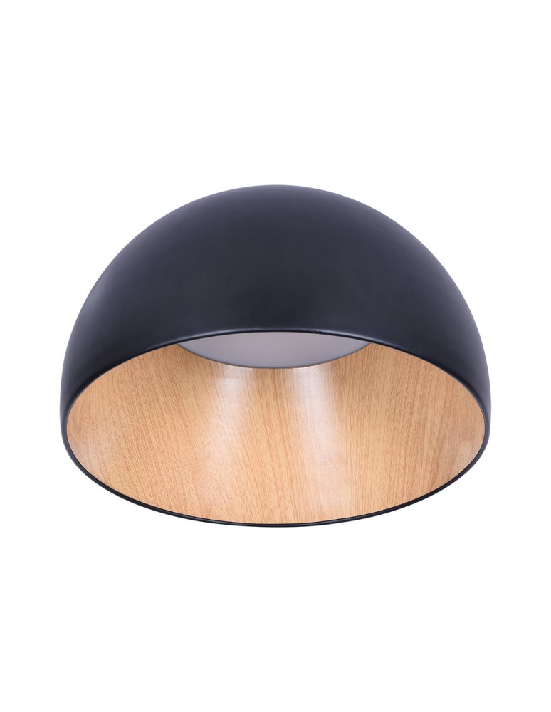 Step into Design Ledowy plafon PADELLA czarny 35 cm            