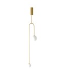 Step into Design Lampa wisząca LOOP złota 123 cm Step into Design Lampa wisząca LOOP złota 123 cm
