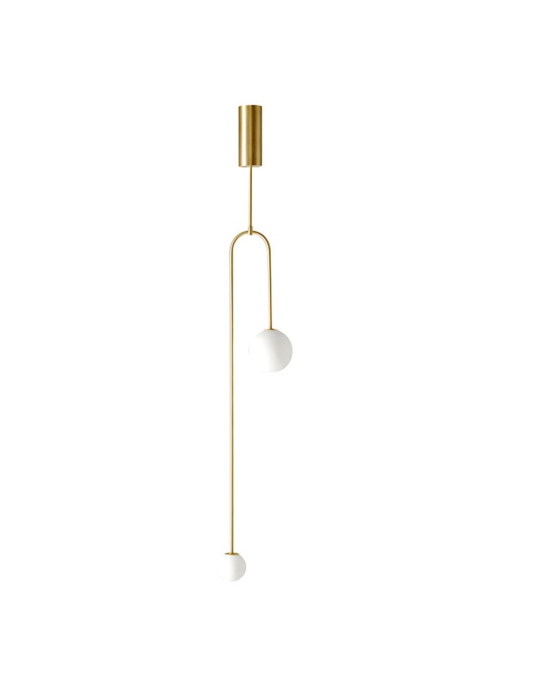 Step into Design Lampa wisząca LOOP złota 123 cm Step into Design Lampa wisząca LOOP złota 123 cm