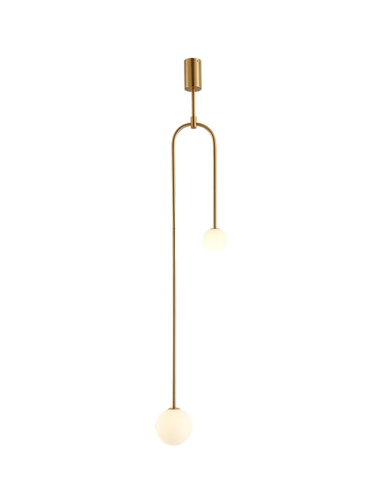 Step into Design Lampa wisząca LOOP złota 123 cm Step into Design Lampa wisząca LOOP złota 123 cm