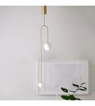 Step into Design Lampa wisząca LOOP złota 123 cm Step into Design Lampa wisząca LOOP złota 123 cm