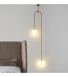 Step into Design Lampa wisząca LOOP złota 123 cm Step into Design Lampa wisząca LOOP złota 123 cm