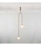 Step into Design Lampa wisząca LOOP złota 123 cm Step into Design Lampa wisząca LOOP złota 123 cm