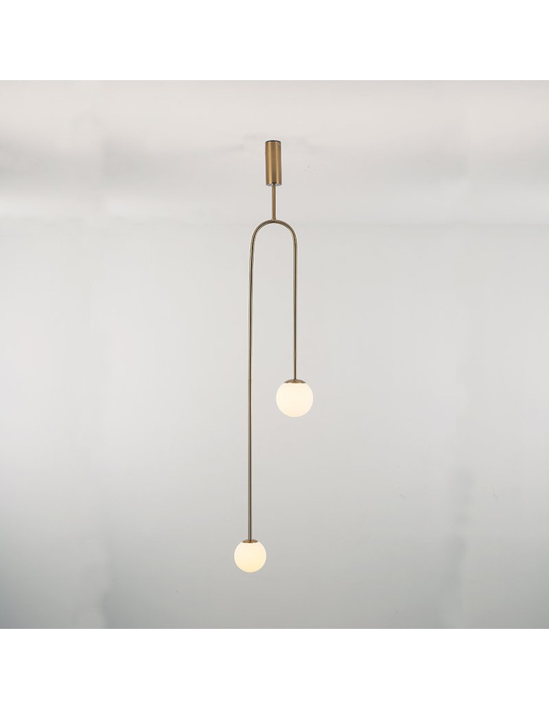 Step into Design Lampa wisząca LOOP złota 123 cm Step into Design Lampa wisząca LOOP złota 123 cm