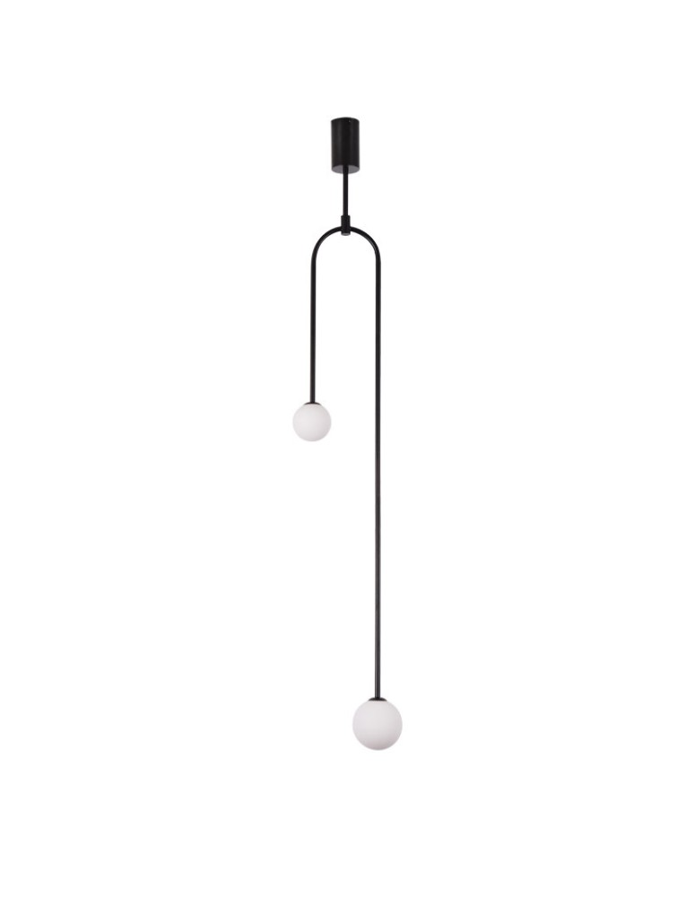 Step into Design Lampa wisząca LOOP czarna 123 cm Step into Design Lampa wisząca LOOP czarna 123 cm