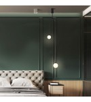 Step into Design Lampa wisząca LOOP czarna 123 cm Step into Design Lampa wisząca LOOP czarna 123 cm