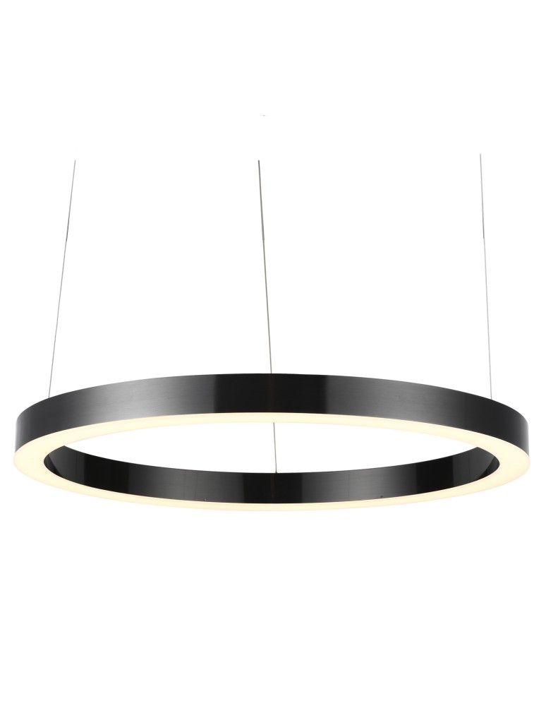 Step into Design Lampa wisząca CIRCLE 120 LED tytan szczotkowany 120 cm Step into Design Lampa wisząca CIRCLE 120 LED tytan szczotkowany 120 cm
