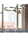 Step into Design Lampa wisząca CIRCLE 80+80+100+120 LED mosiądz na 1 podsufitce Step into Design Lampa wisząca CIRCLE 80+80+100+120 LED mosiądz na 1 podsufitce