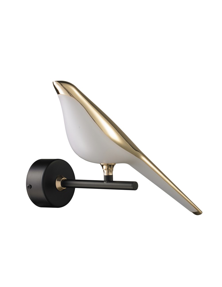 Step into Design Lampa ścienna TIT LED złoto-czarna 21 cm Step into Design Lampa ścienna TIT LED złoto-czarna 21 cm