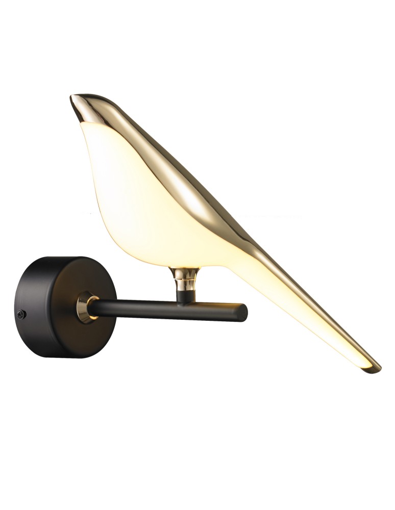 Step into Design Lampa ścienna TIT LED złoto-czarna 21 cm Step into Design Lampa ścienna TIT LED złoto-czarna 21 cm