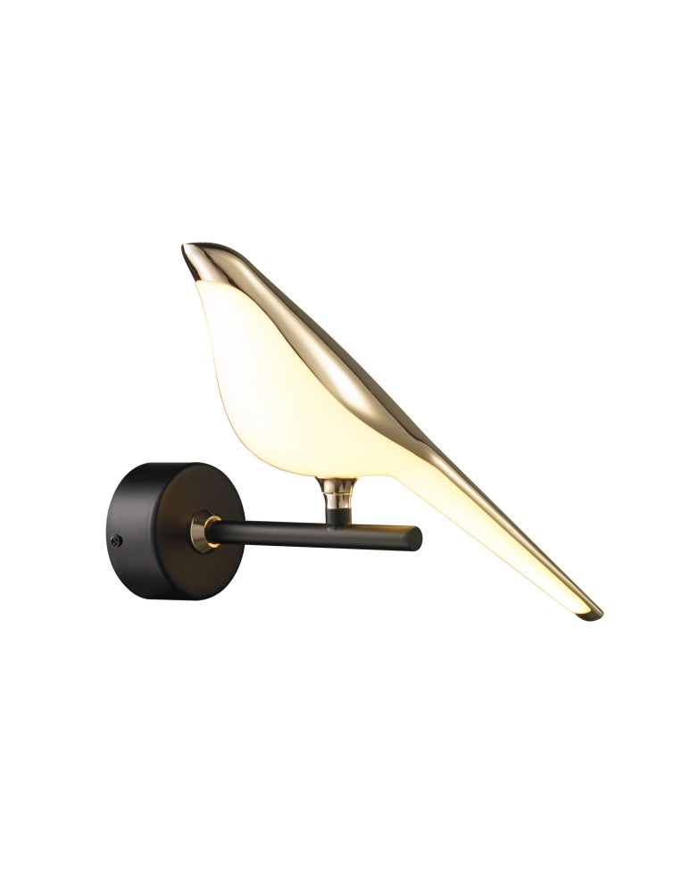 Step into Design Lampa ścienna TIT LED złoto-czarna 21 cm Step into Design Lampa ścienna TIT LED złoto-czarna 21 cm