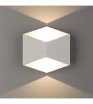Kinkiety zewnętrzne - Nowodvorski TRIANGLES LED Zewnętrzna Ścienna Natynkowa Max moc 2x5W LED IP54 Biały 8143 - product 1