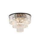 Lampy sufitowe z kryształami - Nowodvorski CRISTAL M Sufitowa Plafon Max moc 60W E14  Transparentny 7627 - product 2